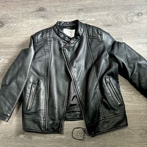 Zara children’s Faux moto jacket •unisex